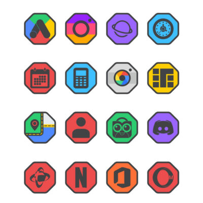 Octa Dark - Icon Pack Android Screenshot 3