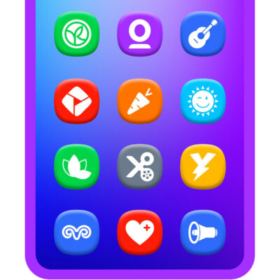 One 3D Color Icon Pack Android Screenshot 4