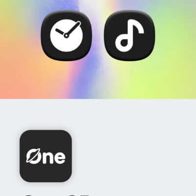 One 3D Dark Icon Pack Android Screenshot 2