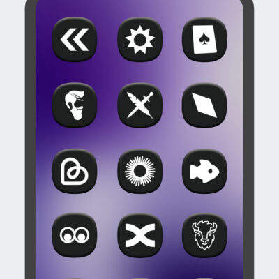 One 3D Dark Icon Pack Android Screenshot 3
