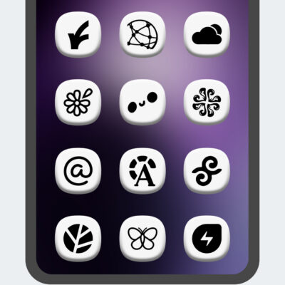 One 3D White Icon Pack Android Screenshot 4