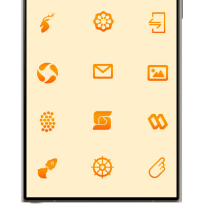 Orange Citrus Icon Pack Android Screenshot 4