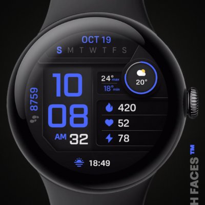 PIXEL INSTINCT 3 Watch Face Android Screenshot 2