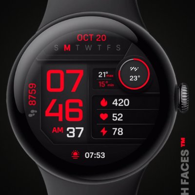 PIXEL INSTINCT 3 Watch Face Android Screenshot 3