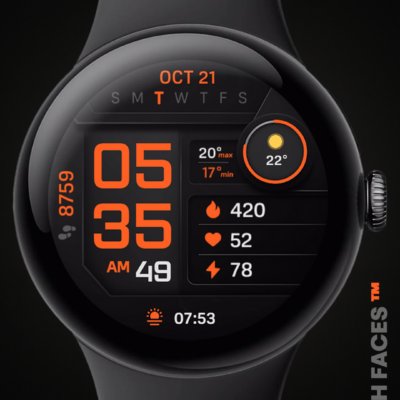 PIXEL INSTINCT 3 Watch Face Android Screenshot 4