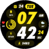PIXEL SPORT PRO Watch Face Android Screenshot