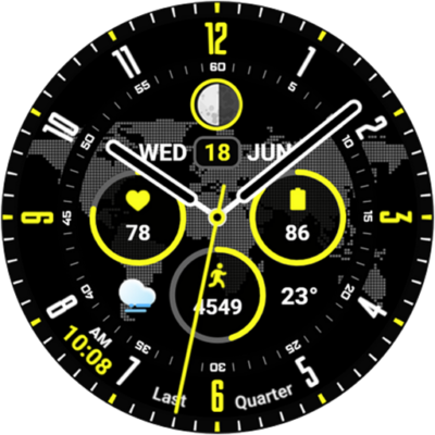 PIXEL WORLD PRO Watch Face Android Screenshot