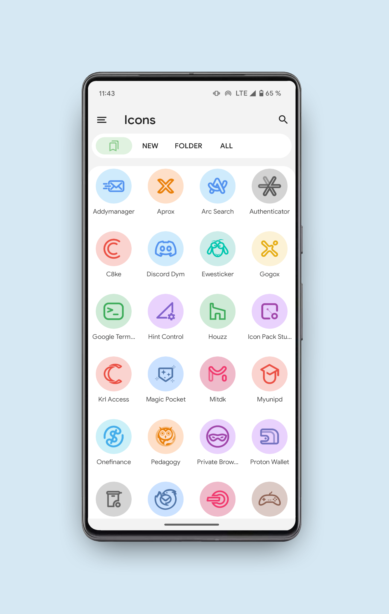 Pix Material Colors Icon Pack Android Screenshot 4