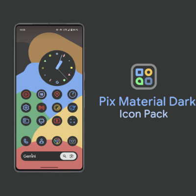 Pix Material Dark Icon Pack Android Screenshot 2