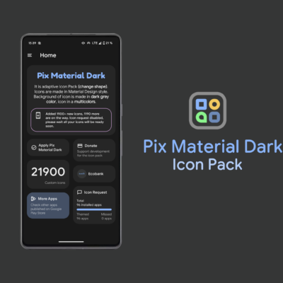 Pix Material Dark Icon Pack Android Screenshot 3