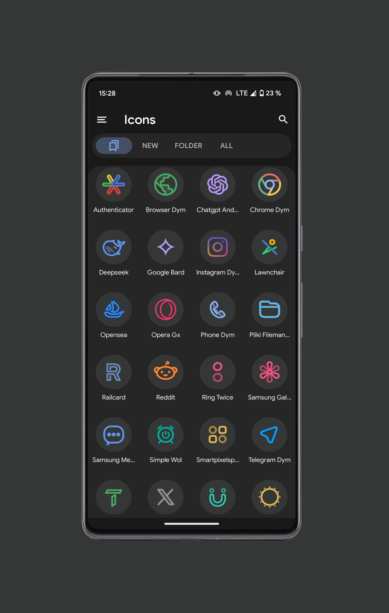 Pix Material Dark Icon Pack Android Screenshot 4