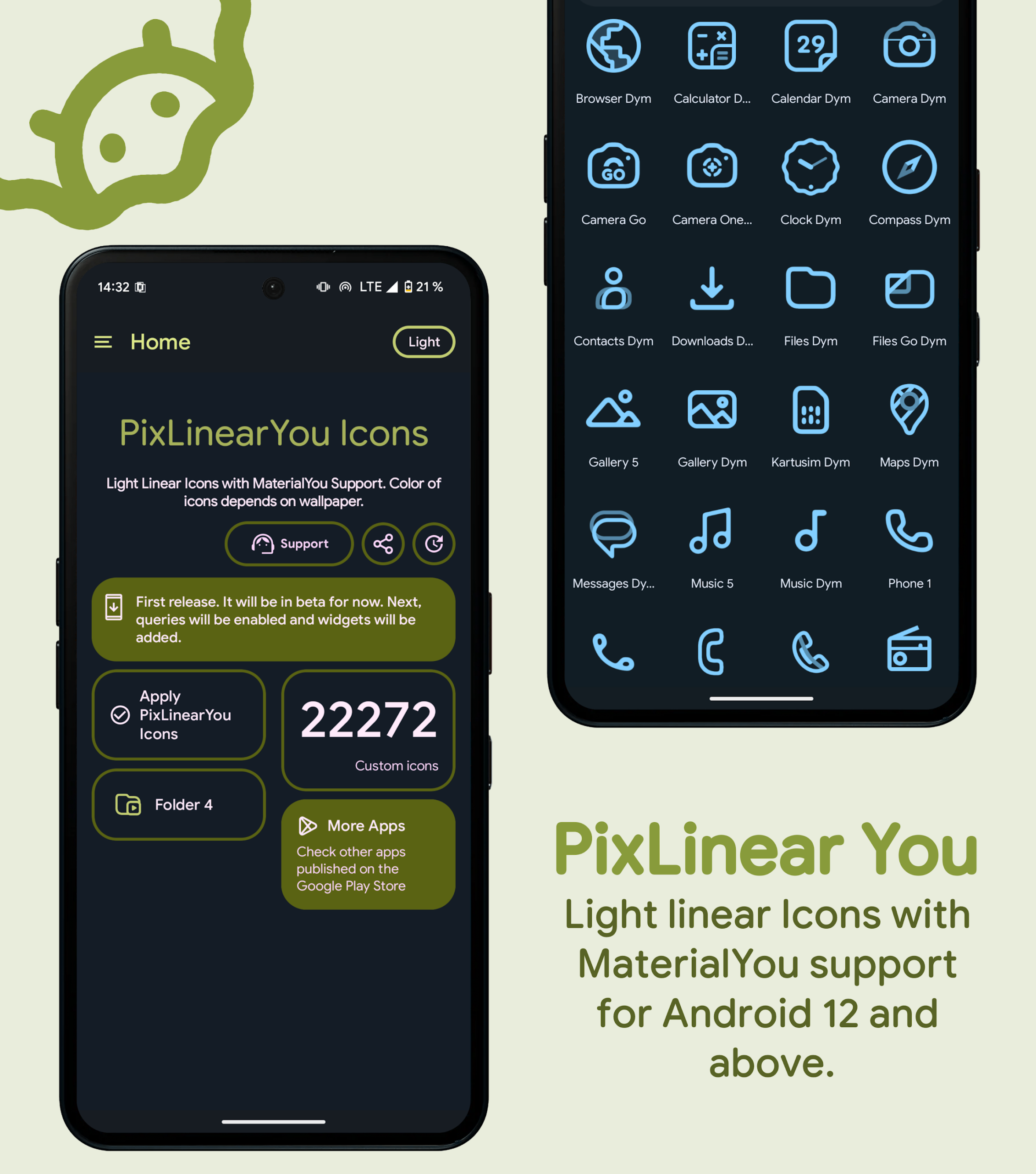 PixLinear You Icon Pack Android Screenshot 2