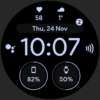 Pixel OLED: Watch face Android Screenshot