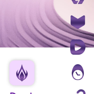 Purple Obsidian Icon Pack Android Screenshot 2