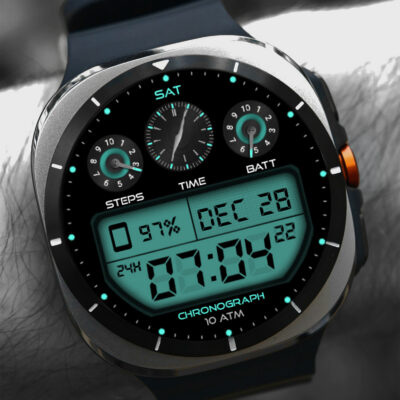 Retro Digital WF Wear OS 5+ Android Screenshot 2