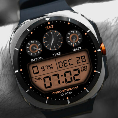 Retro Digital WF Wear OS 5+ Android Screenshot 3