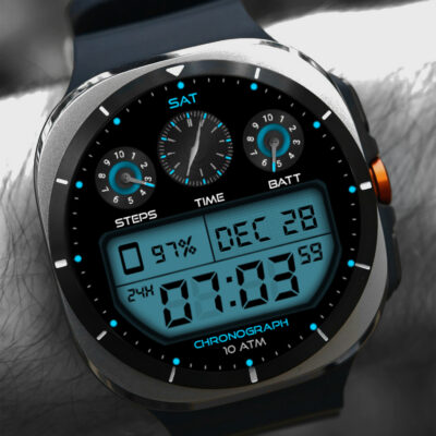 Retro Digital WF Wear OS 5+ Android Screenshot 4