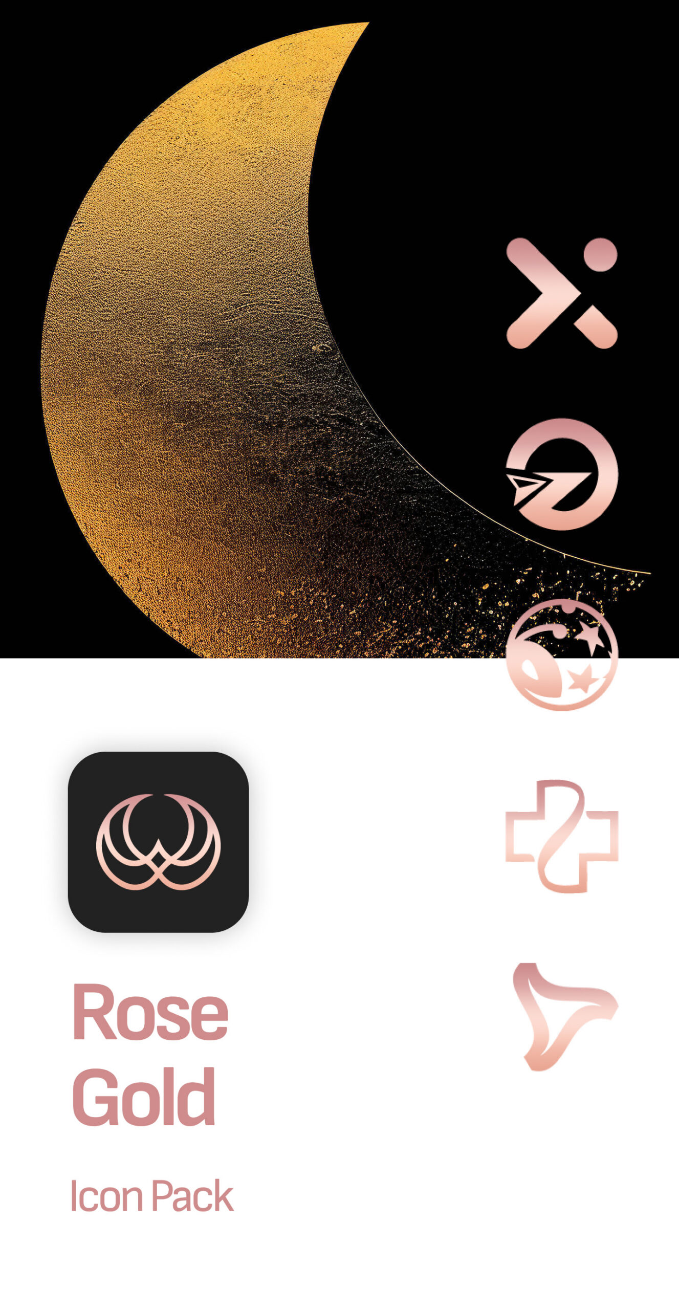 Rose Gold Icon Pack Android Screenshot 2