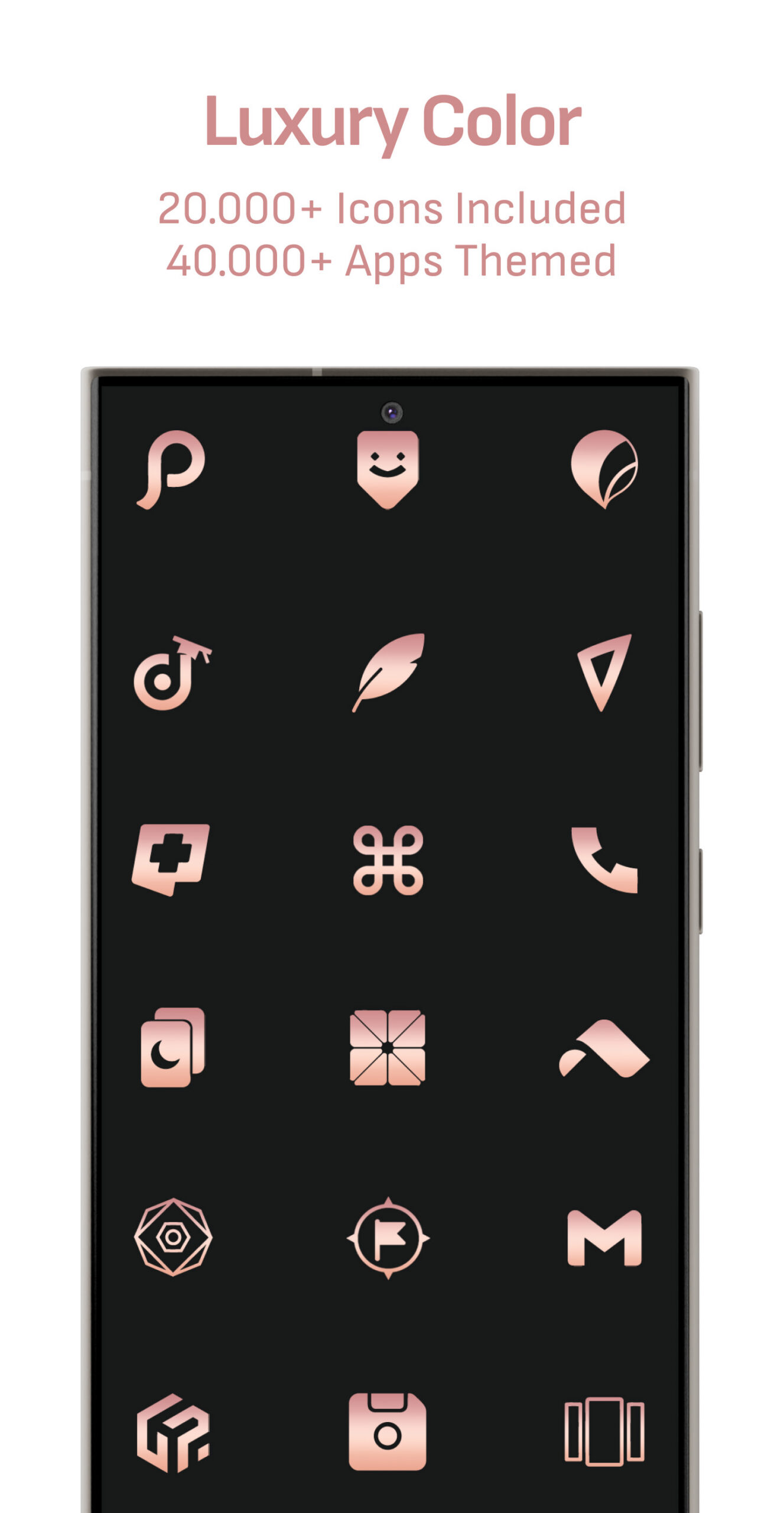 Rose Gold Icon Pack Android Screenshot 3