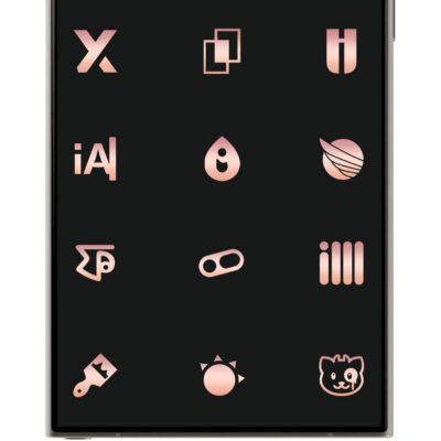 Rose Gold Icon Pack Android Screenshot 4