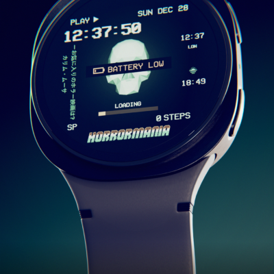 Rotating Skull Watch Face Android Screenshot 2