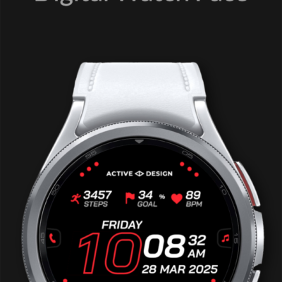Rush: Digital Watch Face Android Screenshot 3