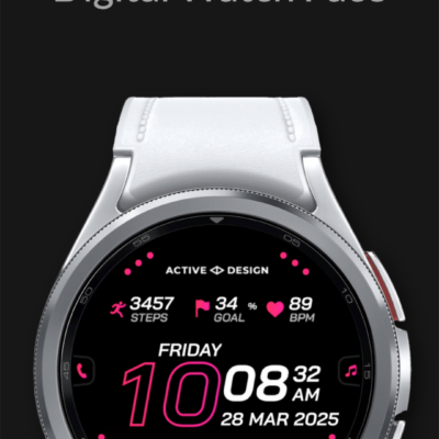 Rush: Digital Watch Face Android Screenshot 4