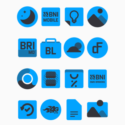 Samak Blue - Icon Pack Android Screenshot 2
