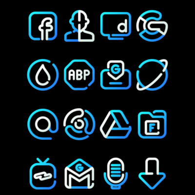 SeaLine - Blue - Icon Pack Android Screenshot 3