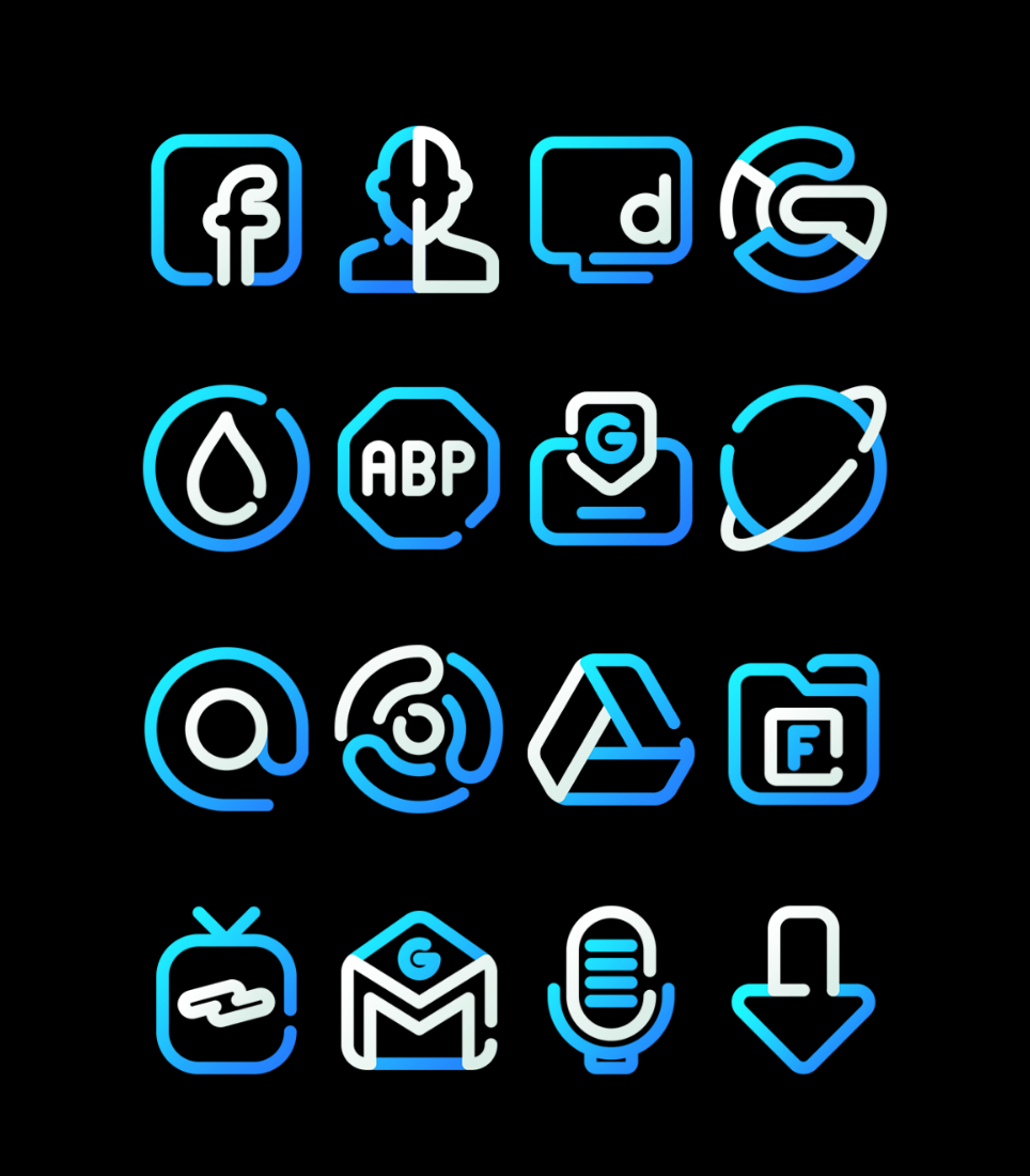 SeaLine - Blue - Icon Pack Android Screenshot 3