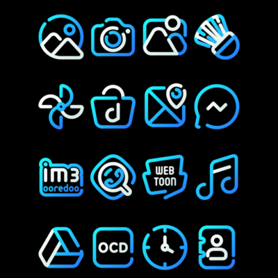 SeaLine - Blue - Icon Pack Android Screenshot 4