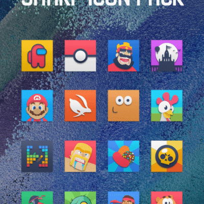 Sharp - Square Icon Pack Android Screenshot 3