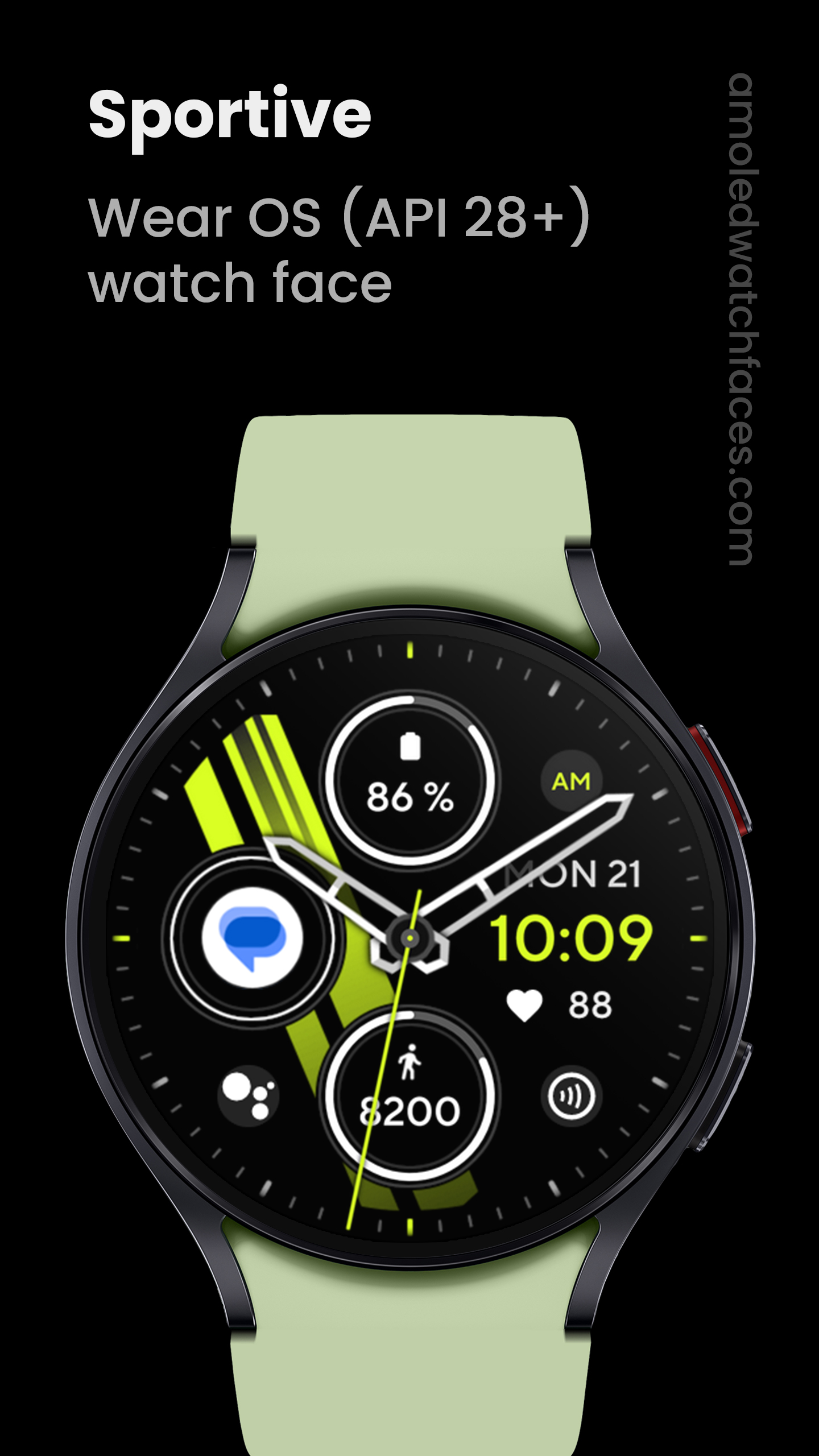 Sportive Watch Face Android Screenshot 2
