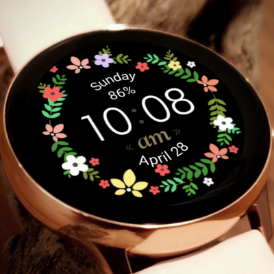 Spring Flower Watch Face Android Screenshot 3