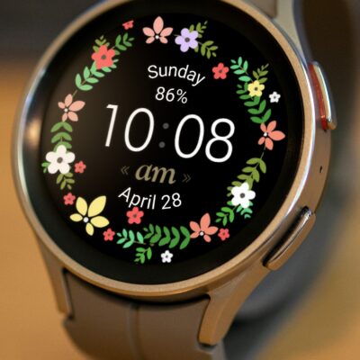 Spring Flower Watch Face Android Screenshot 4