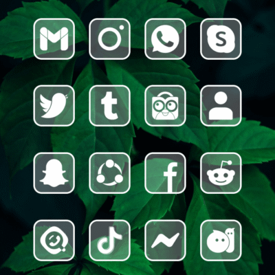 Square Clear White Icon Pack Android Screenshot 4