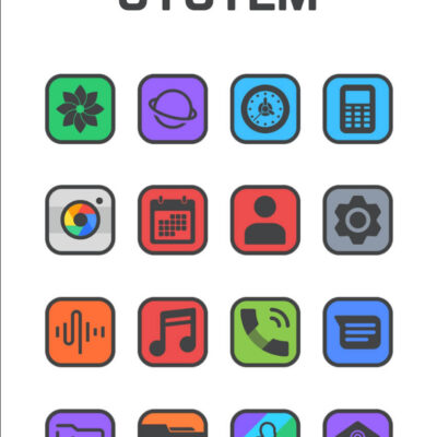 Square Dark - Icon Pack Android Screenshot 3