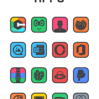 Square Dark - Icon Pack Android Screenshot 4