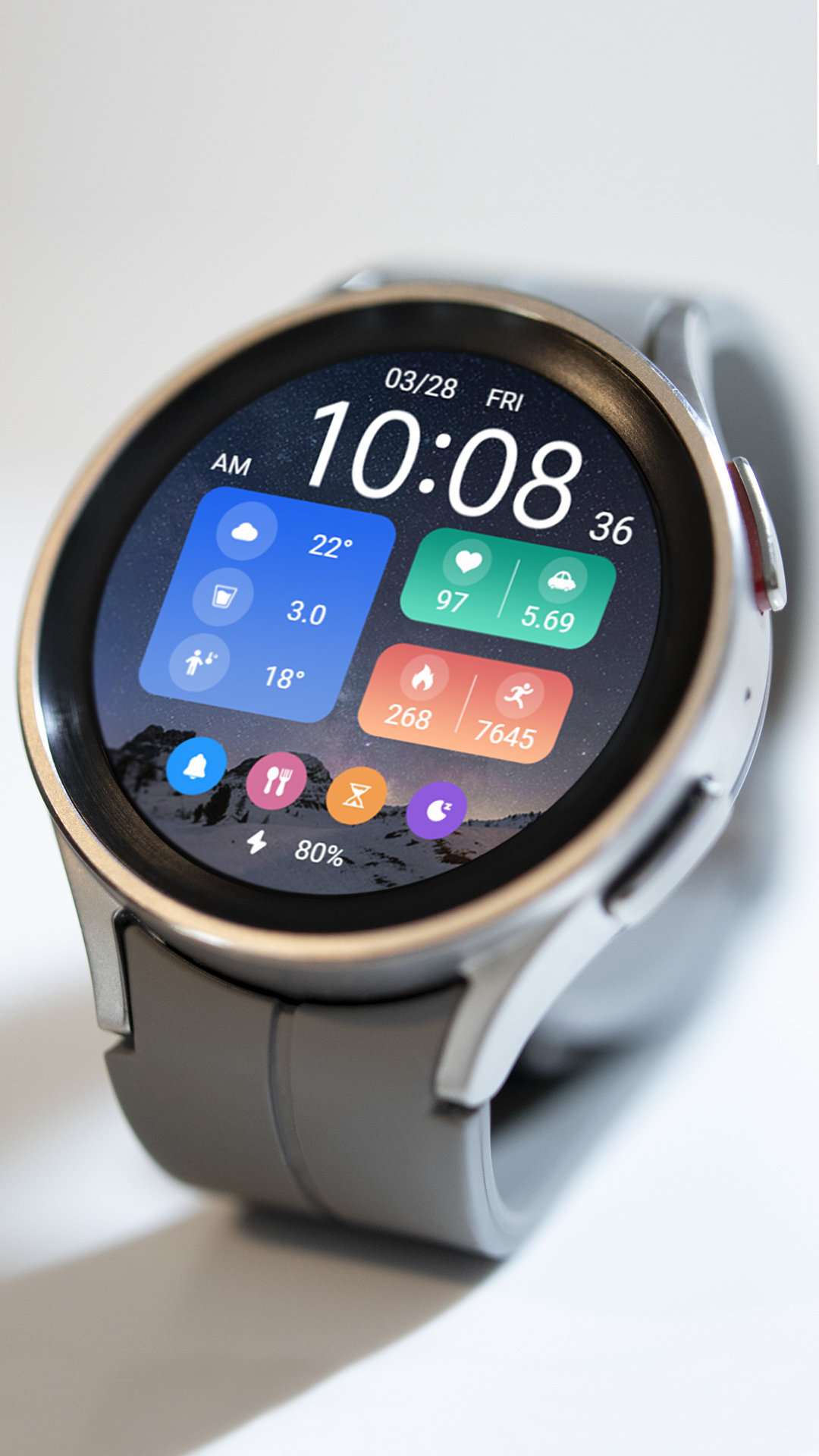 Starry Night Widget ZKin Watch Android Screenshot 4
