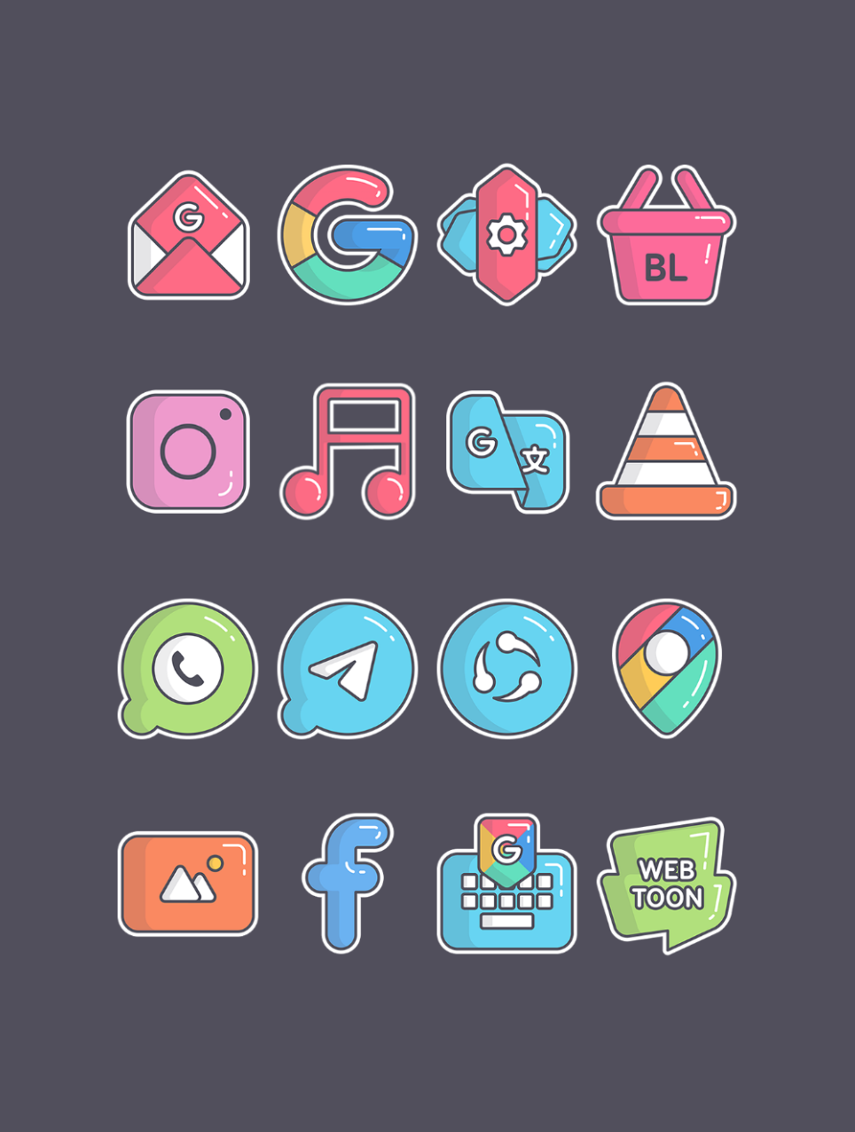 Sticker Pack - Icon Pack Android Screenshot 2