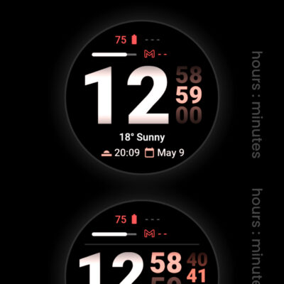 Streamlined Watch Face Android Screenshot 2