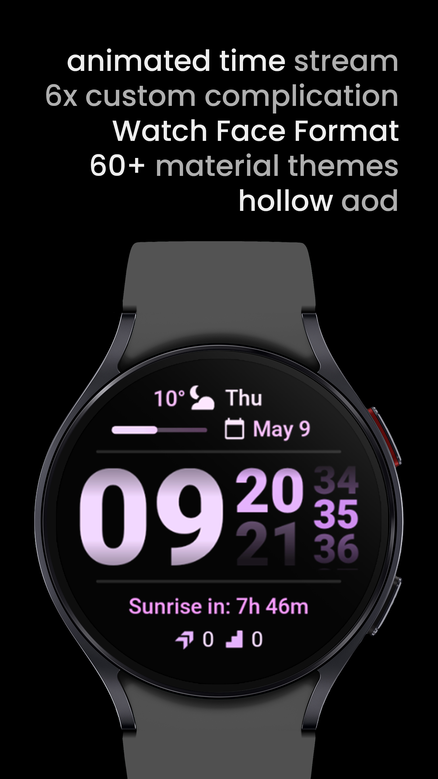 Streamlined Watch Face Android Screenshot 3