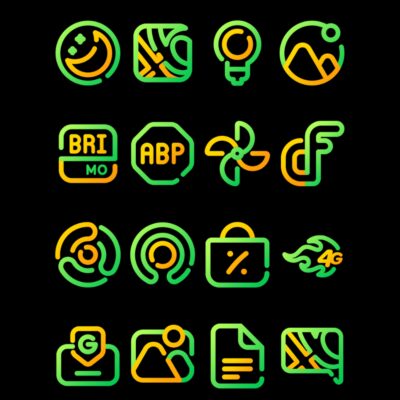 Sun Flower - Line Icon Pack Android Screenshot 2