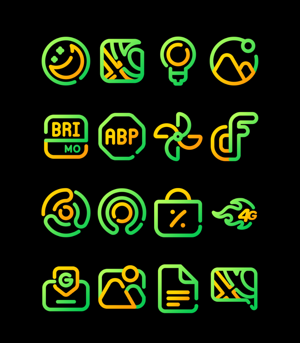 Sun Flower - Line Icon Pack Android Screenshot 2