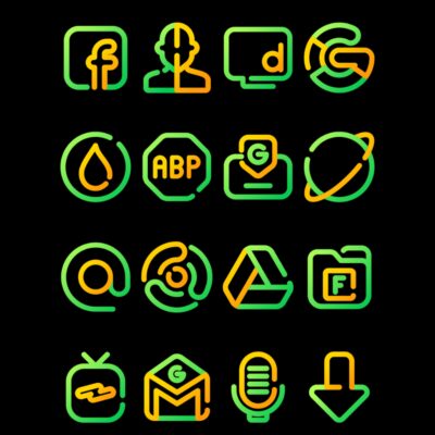 Sun Flower - Line Icon Pack Android Screenshot 3