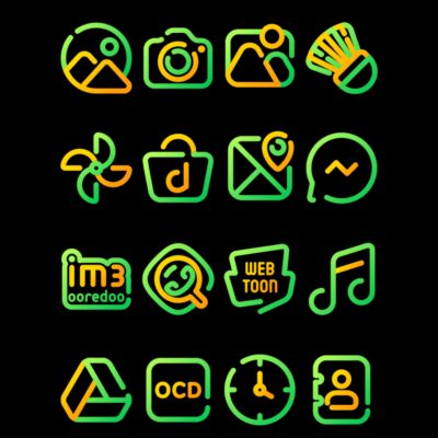 Sun Flower - Line Icon Pack Android Screenshot 4