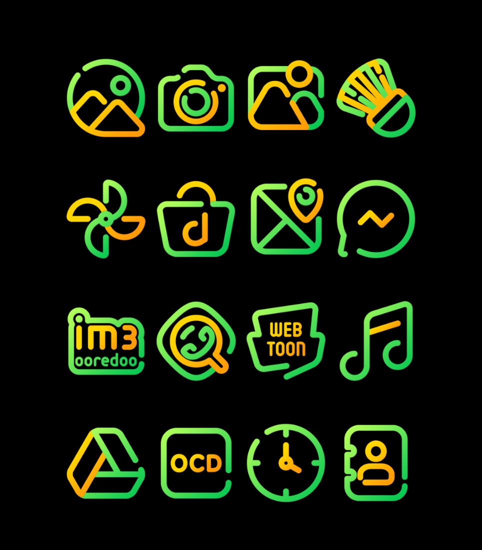 Sun Flower - Line Icon Pack Android Screenshot 4