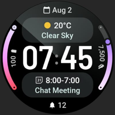 Symmetrical Watch Face Android Screenshot