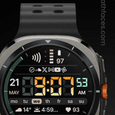 TACT 5 Watch Face Android Screenshot 2