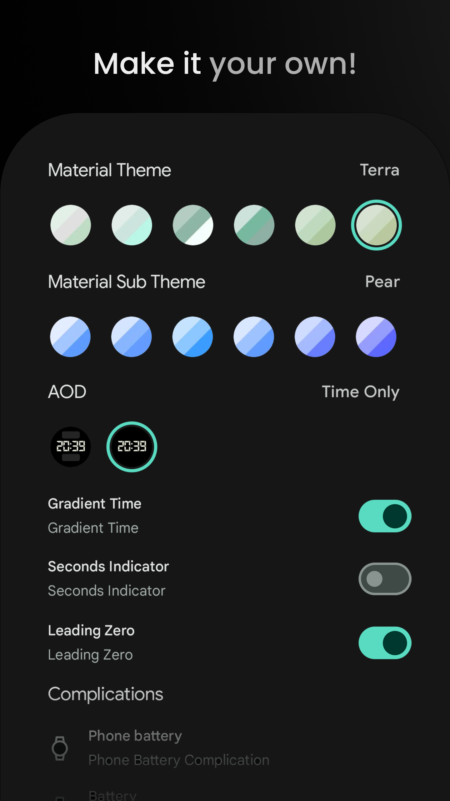 TACT 5 Watch Face Android Screenshot 4